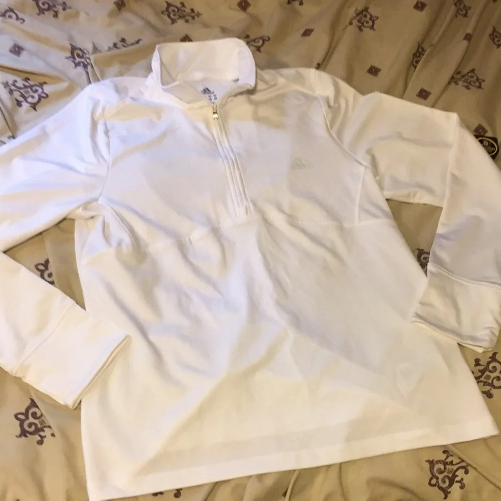 Adidas long sleeve running top 3/4zip 3m xL Women